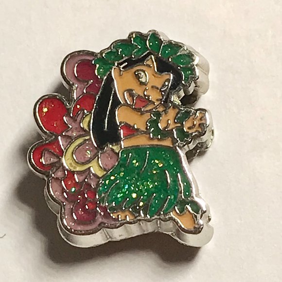 Vintage Disney Lilo & Stitch Slider Charm Bracelet Aulani Resort Enamel Bracelet - Picture 5 of 12